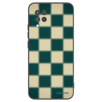 Picasee husă neagră din silicon pentru Samsung Galaxy A42 A426B - Shadow Chess
