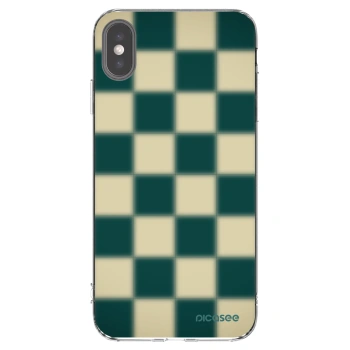 Picasee husă transparentă din silicon pentru Apple iPhone XS Max - Shadow Chess