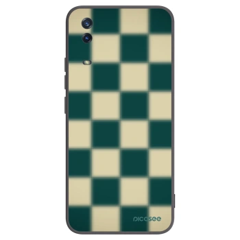 Picasee husă neagră din silicon pentru Vivo Y11s - Shadow Chess