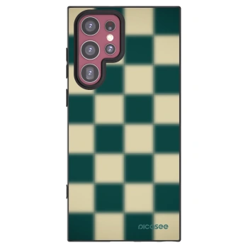 Picasee husă neagră din silicon pentru Samsung Galaxy S22 Ultra 5G - Shadow Chess