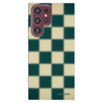 Picasee husă transparentă din silicon pentru Samsung Galaxy S22 Ultra 5G - Shadow Chess