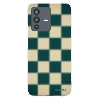 Picasee husă transparentă din silicon pentru Vivo V23 5G - Shadow Chess