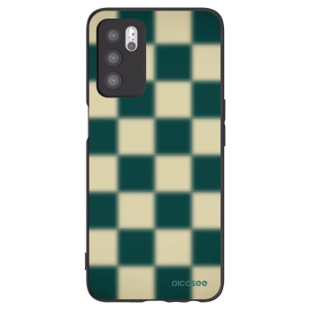 Picasee husă neagră din silicon pentru OPPO A16s - Shadow Chess