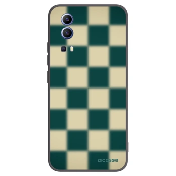 Picasee husă neagră din silicon pentru Vivo Y52 5G - Shadow Chess