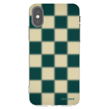 Picasee husă transparentă din silicon pentru Apple iPhone X/XS - Shadow Chess