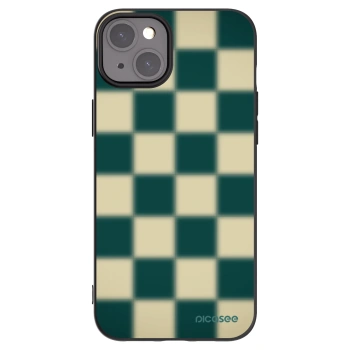 Picasee husă neagră din silicon pentru Apple iPhone 15 Plus - Shadow Chess