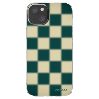 Picasee husă transparentă din silicon pentru Apple iPhone 15 Plus - Shadow Chess