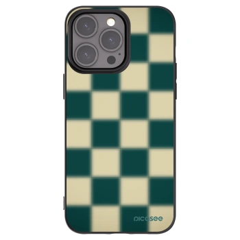 Picasee husă neagră din silicon pentru Apple iPhone 15 Pro Max - Shadow Chess