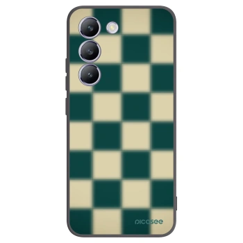 Picasee husă neagră din silicon pentru Vivo V40 SE 5G - Shadow Chess