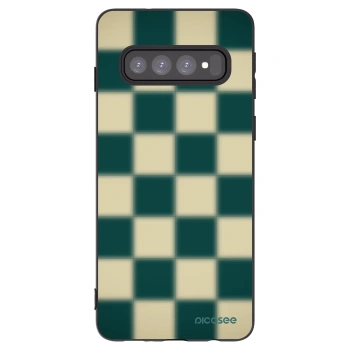 Picasee husă neagră din silicon pentru Samsung Galaxy S10 G973 - Shadow Chess