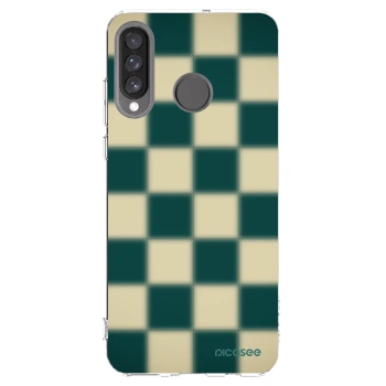 Picasee husă transparentă din silicon pentru Huawei P30 Lite - Shadow Chess