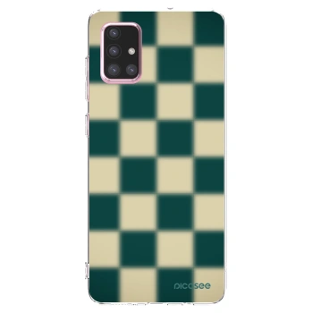 Picasee husă transparentă din silicon pentru Samsung Galaxy A71 A715F - Shadow Chess