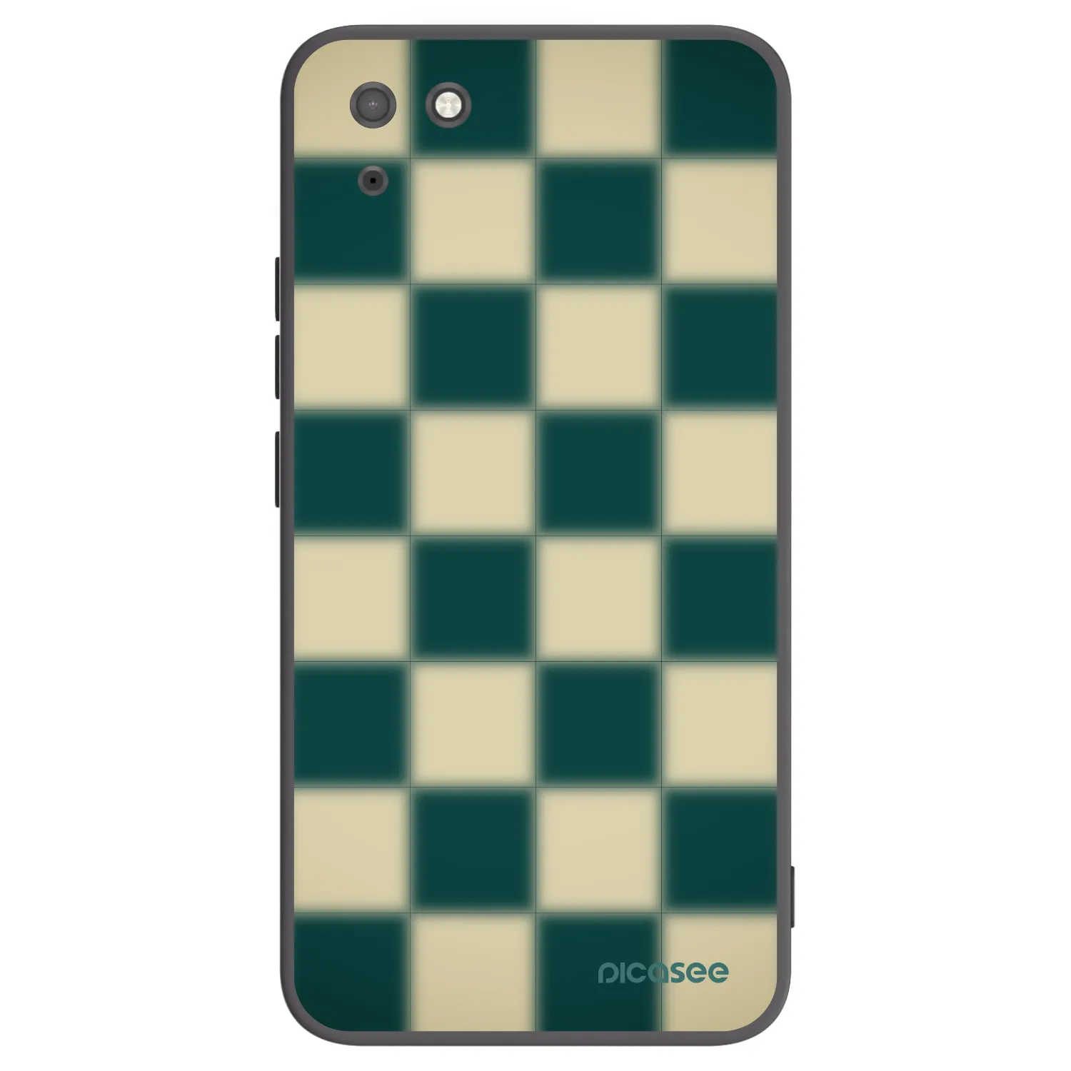 Picasee husă neagră din silicon pentru Huawei Y5P - Shadow Chess