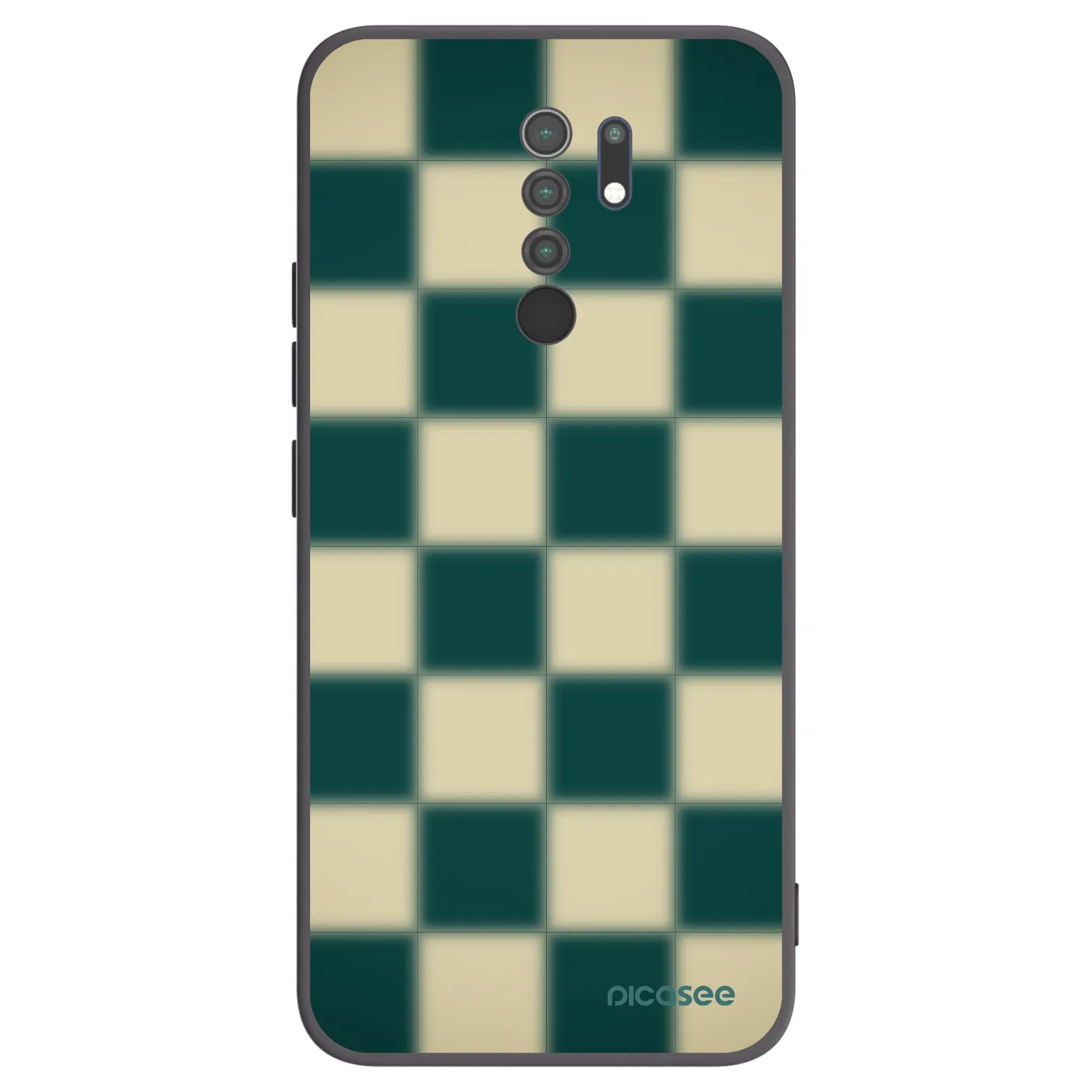 Picasee husă neagră din silicon pentru Xiaomi Redmi 9 - Shadow Chess