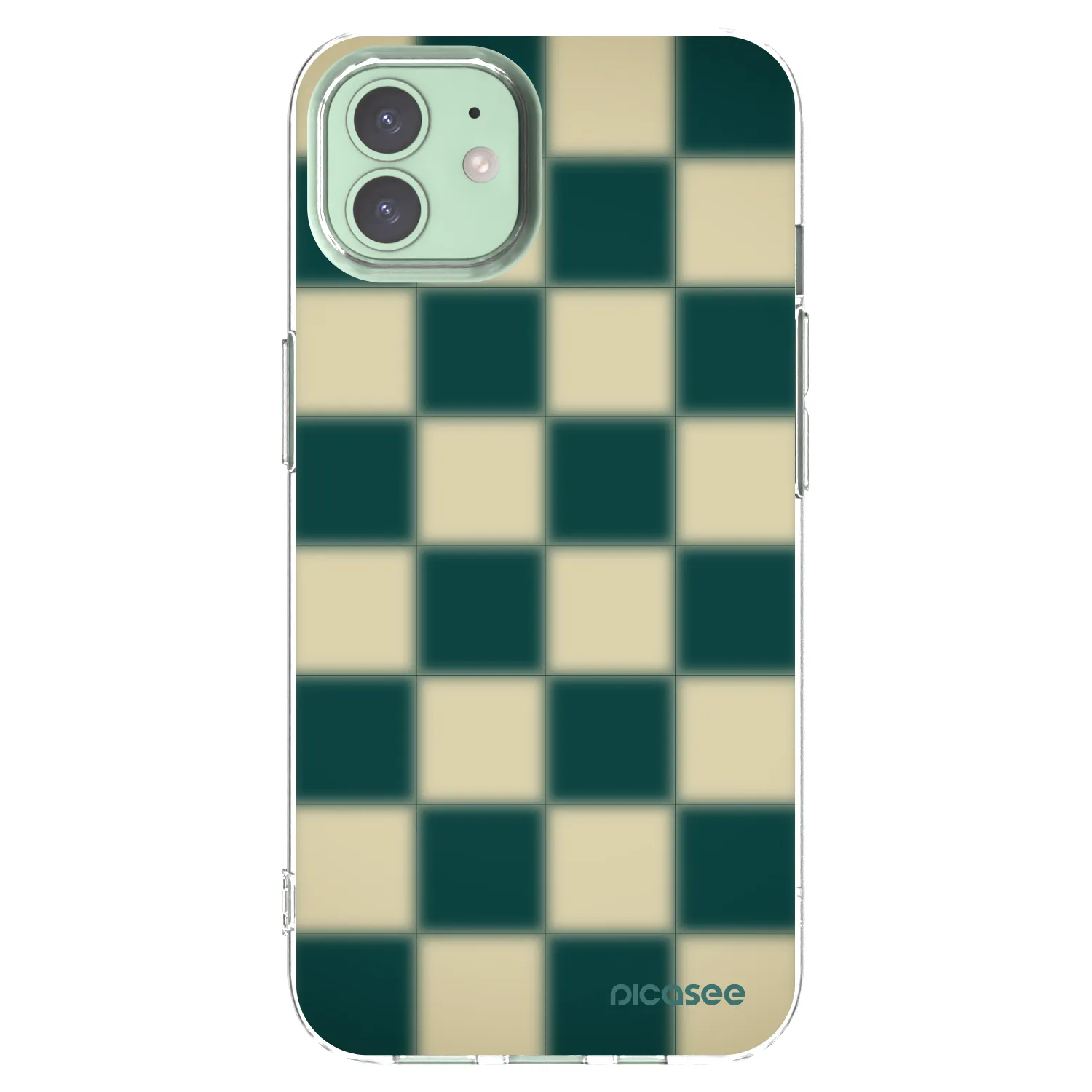 Picasee husă transparentă din silicon pentru Apple iPhone 12 Pro - Shadow Chess
