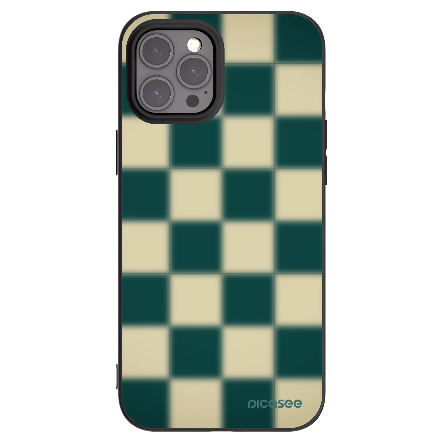 Picasee husă neagră din silicon pentru Apple iPhone 12 Pro Max - Shadow Chess