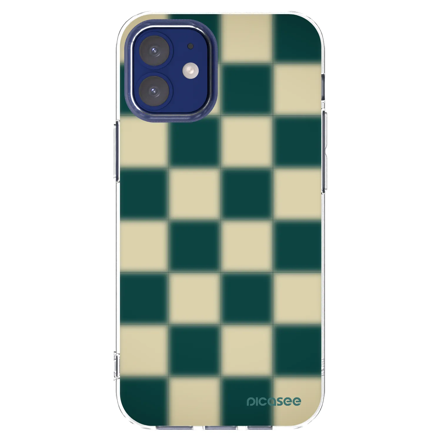 Picasee husă transparentă din silicon pentru Apple iPhone 12 mini - Shadow Chess