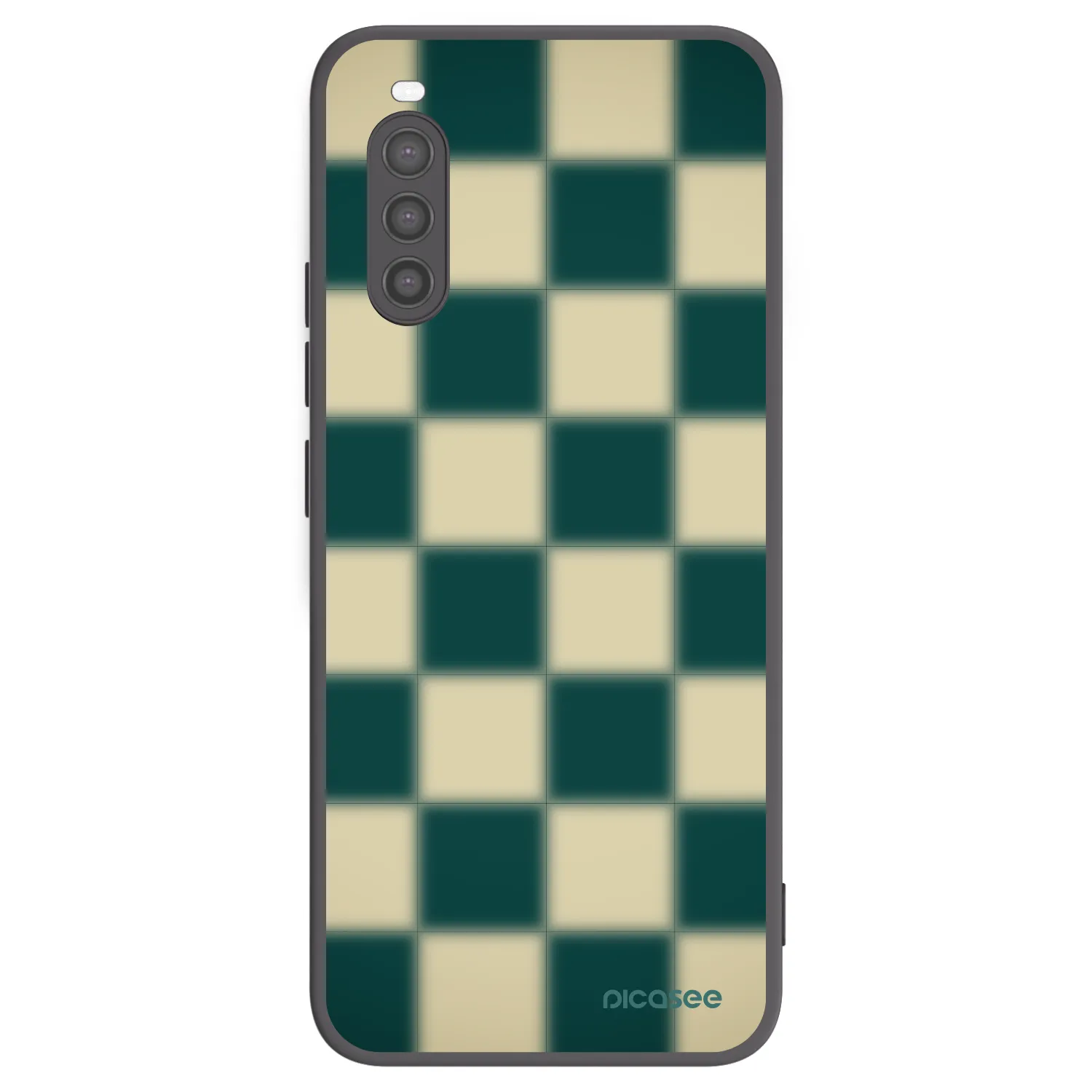 Picasee husă neagră din silicon pentru Sony Xperia 10 II - Shadow Chess