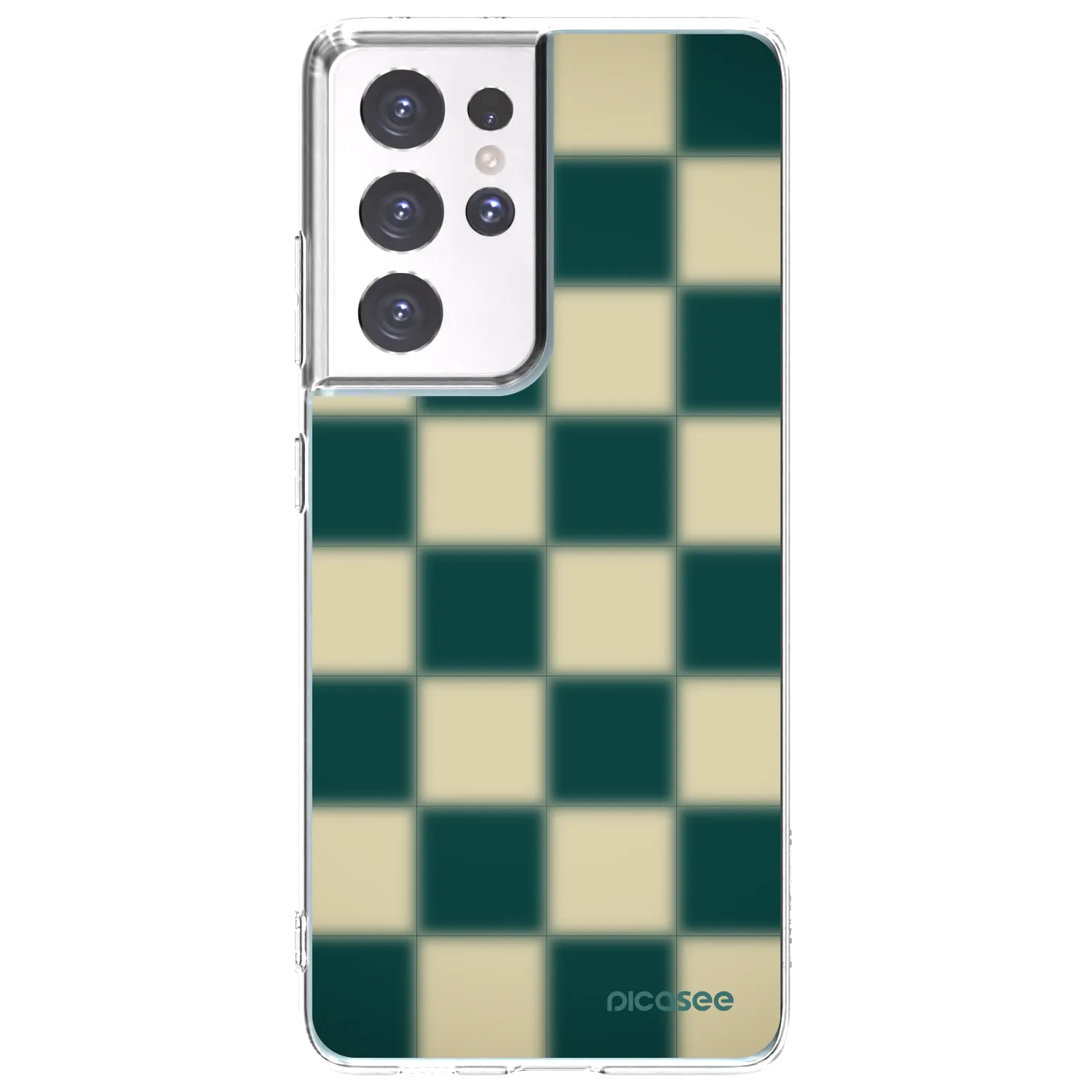 Picasee husă transparentă din silicon pentru Samsung Galaxy S21 Ultra 5G G998B - Shadow Chess