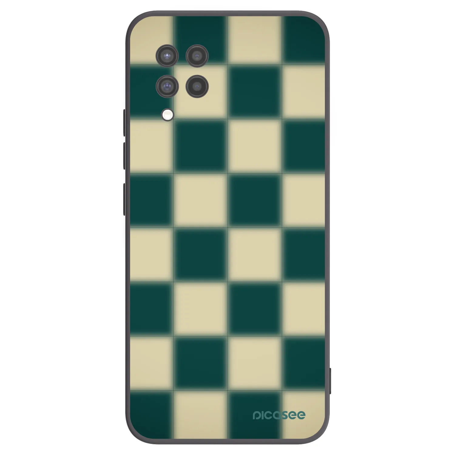 Picasee husă neagră din silicon pentru Samsung Galaxy A42 A426B - Shadow Chess