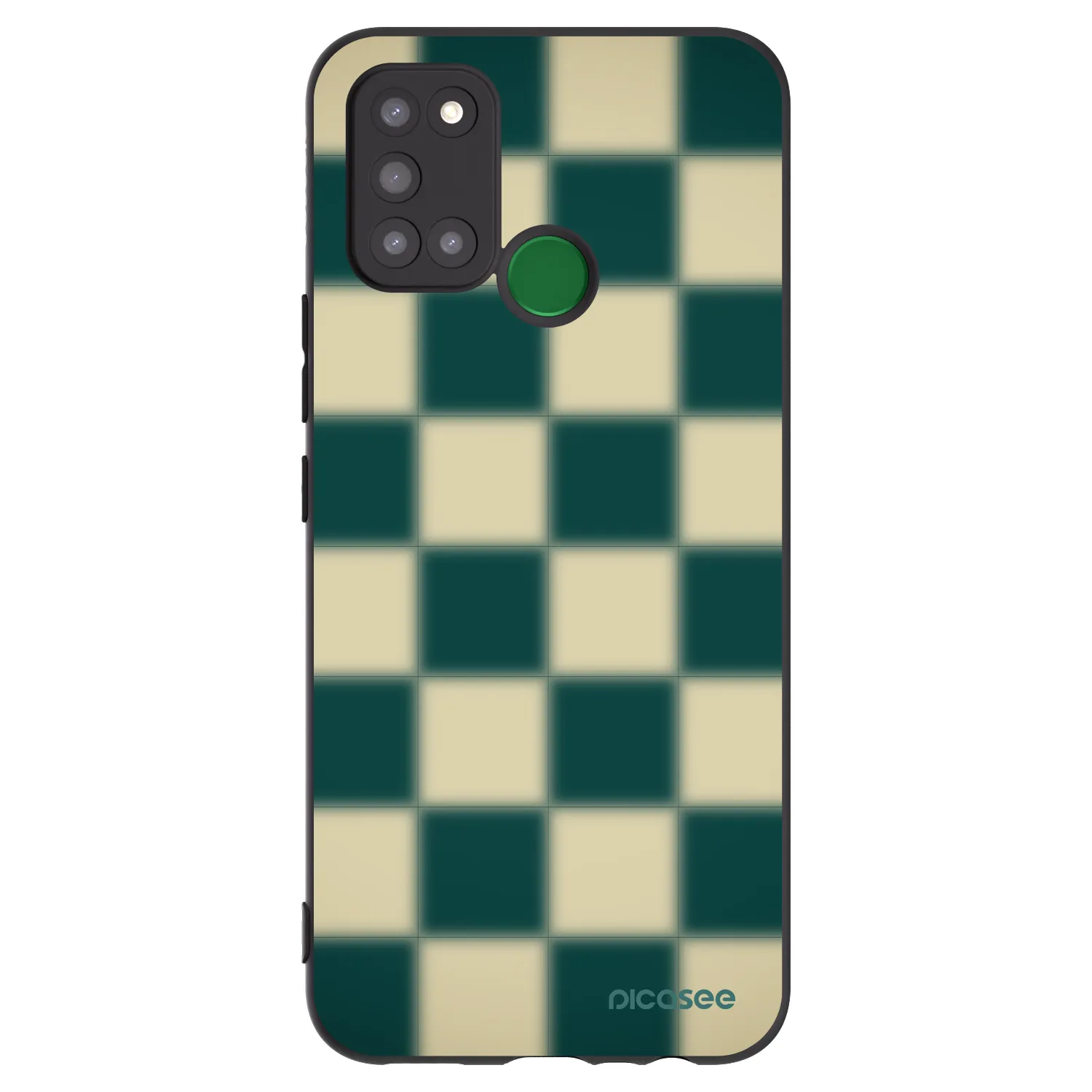 Picasee husă neagră din silicon pentru Realme 7i - Shadow Chess