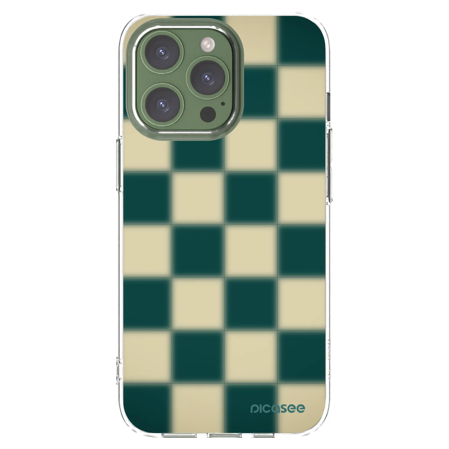 Picasee husă transparentă din silicon pentru Apple iPhone 13 Pro - Shadow Chess