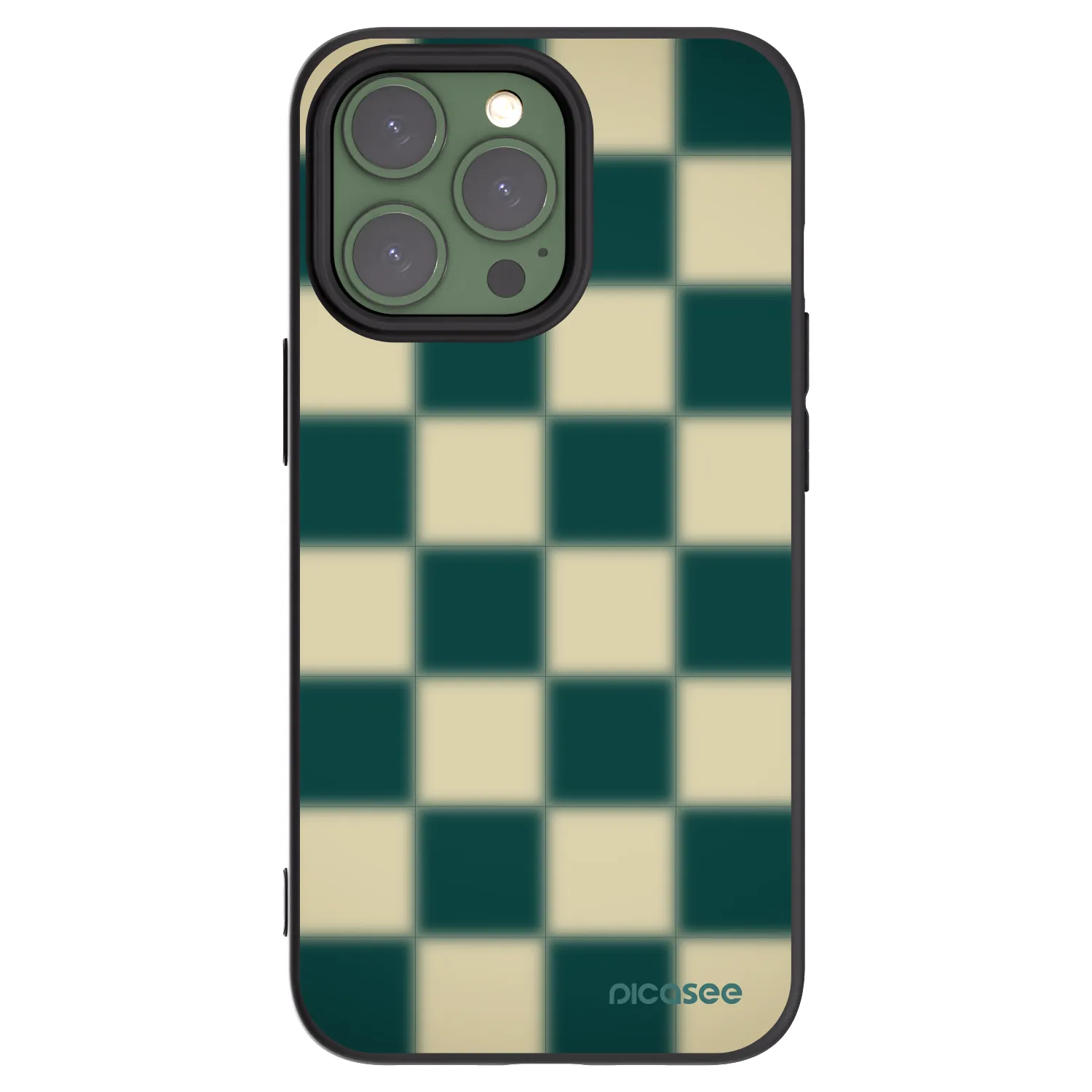 Picasee husă neagră din silicon pentru Apple iPhone 13 Pro - Shadow Chess