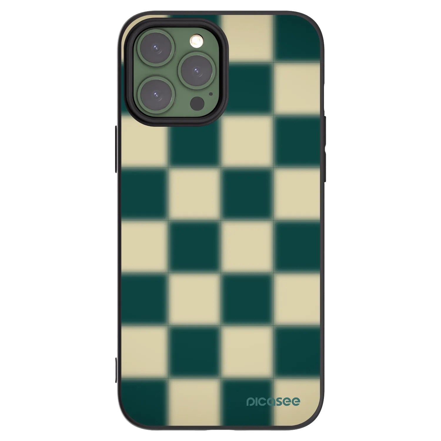 Picasee husă neagră din silicon pentru Apple iPhone 13 Pro Max - Shadow Chess