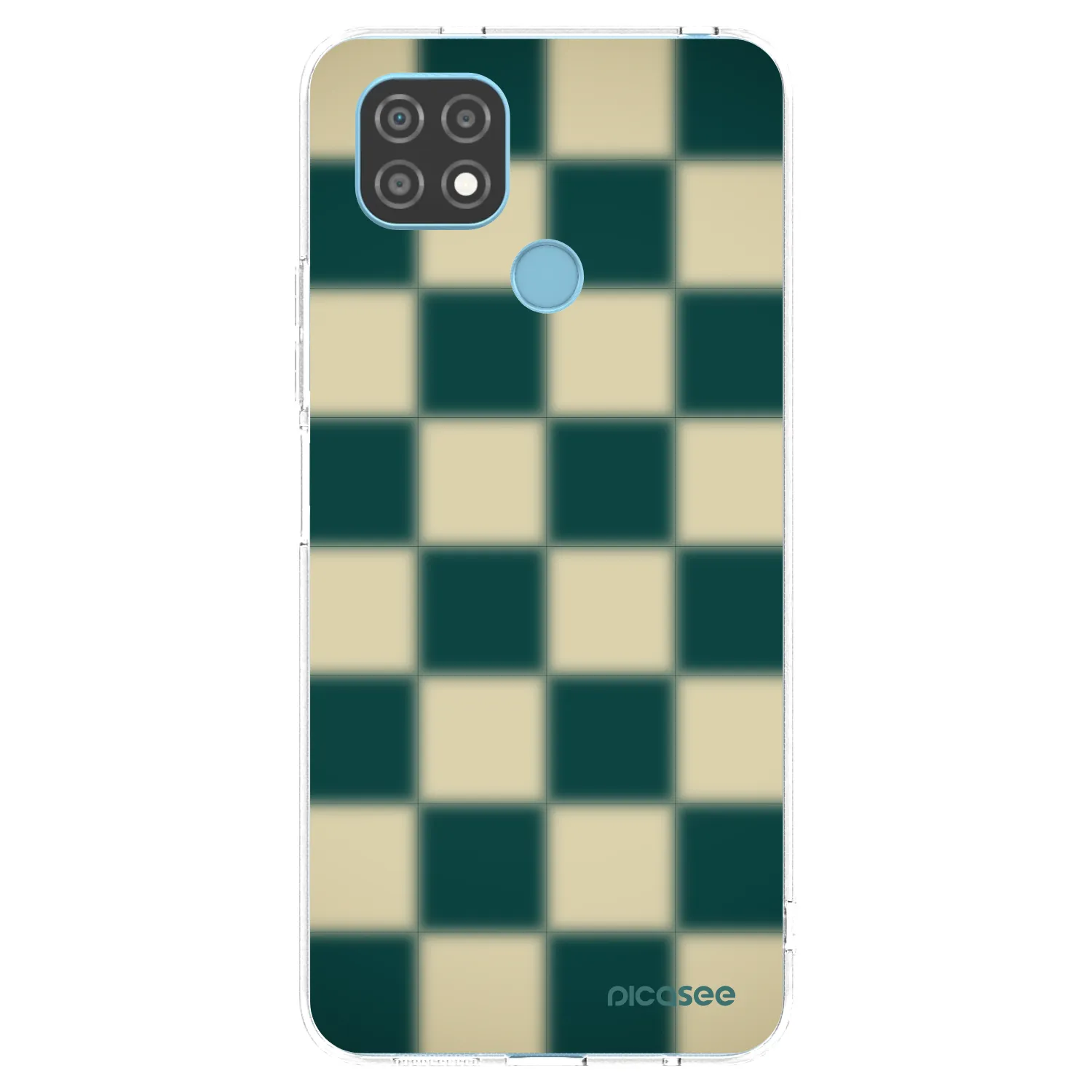 Picasee husă transparentă din silicon pentru Realme C21 - Shadow Chess