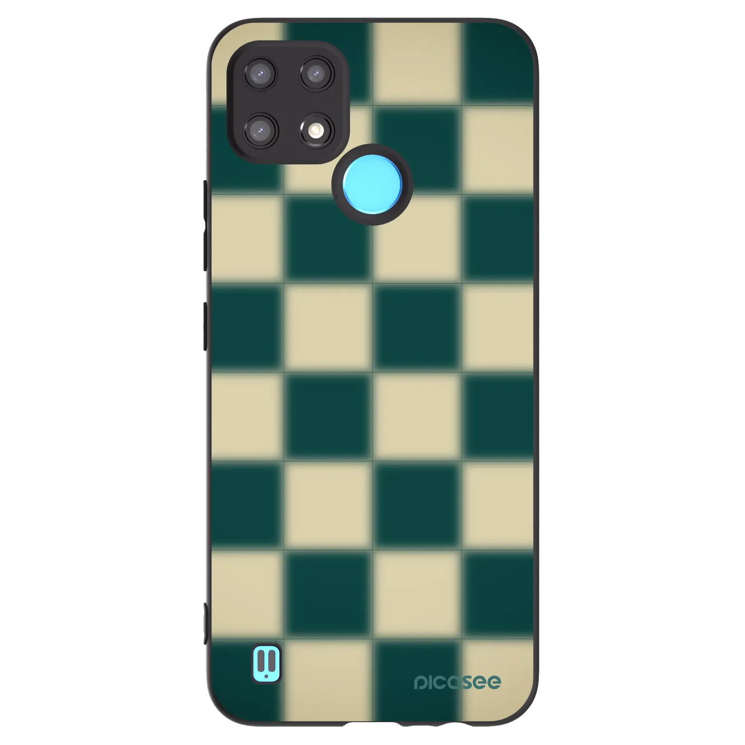 Picasee husă neagră din silicon pentru Realme C21 - Shadow Chess