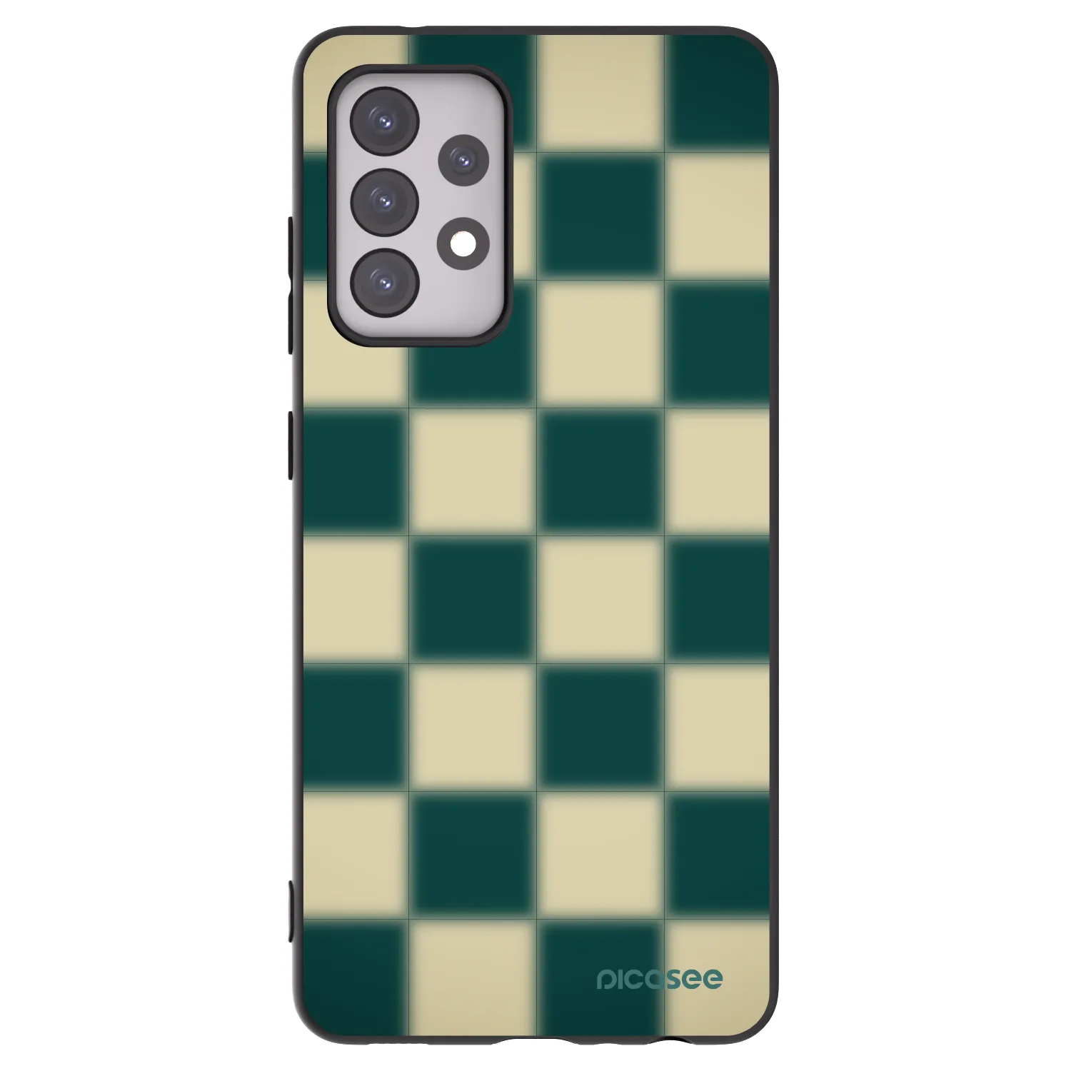 Picasee husă neagră din silicon pentru Samsung Galaxy A52s 5G A528B - Shadow Chess