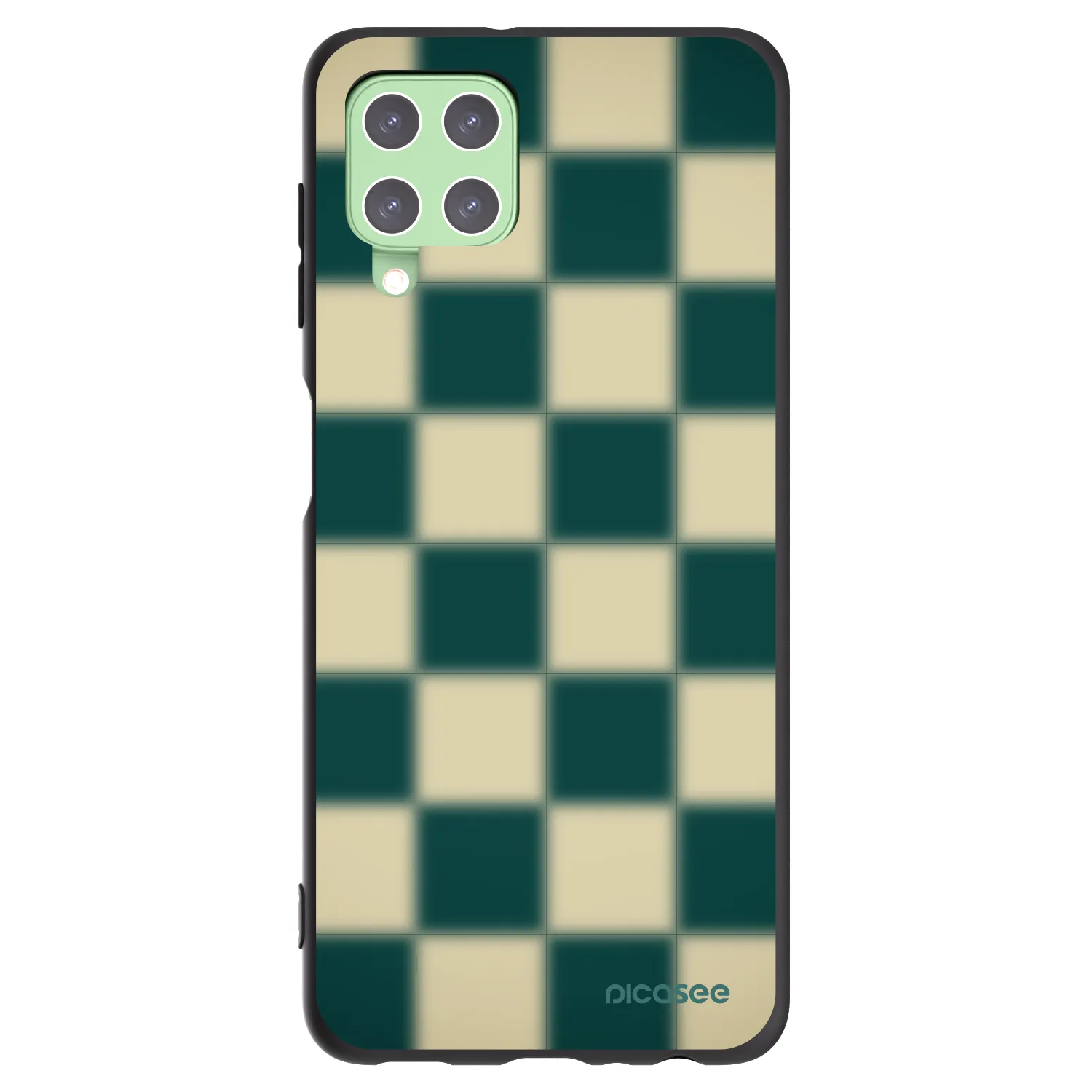 Picasee husă neagră din silicon pentru Samsung Galaxy A22 A225F 4G - Shadow Chess