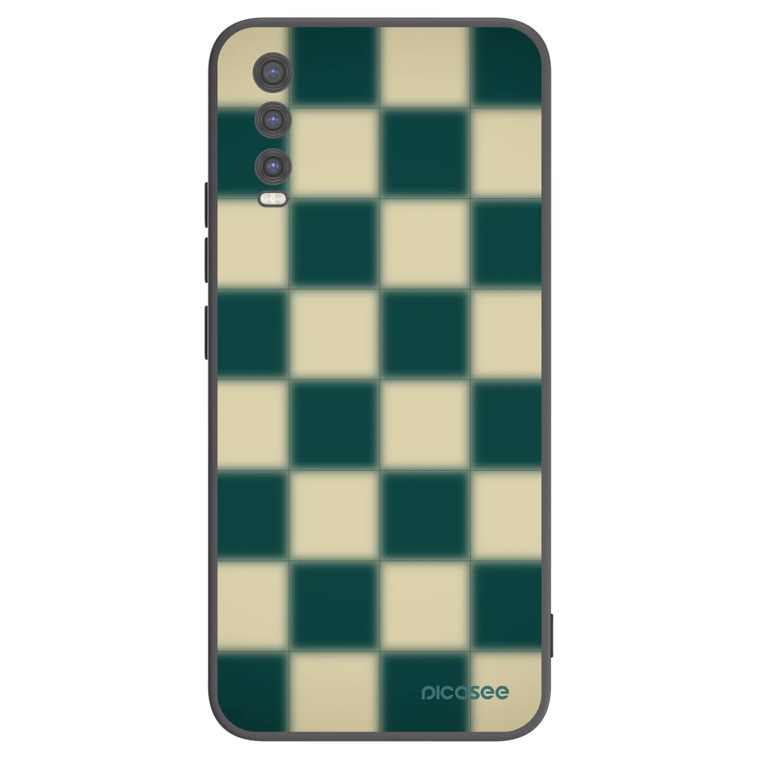 Picasee husă neagră din silicon pentru Vivo Y20s - Shadow Chess