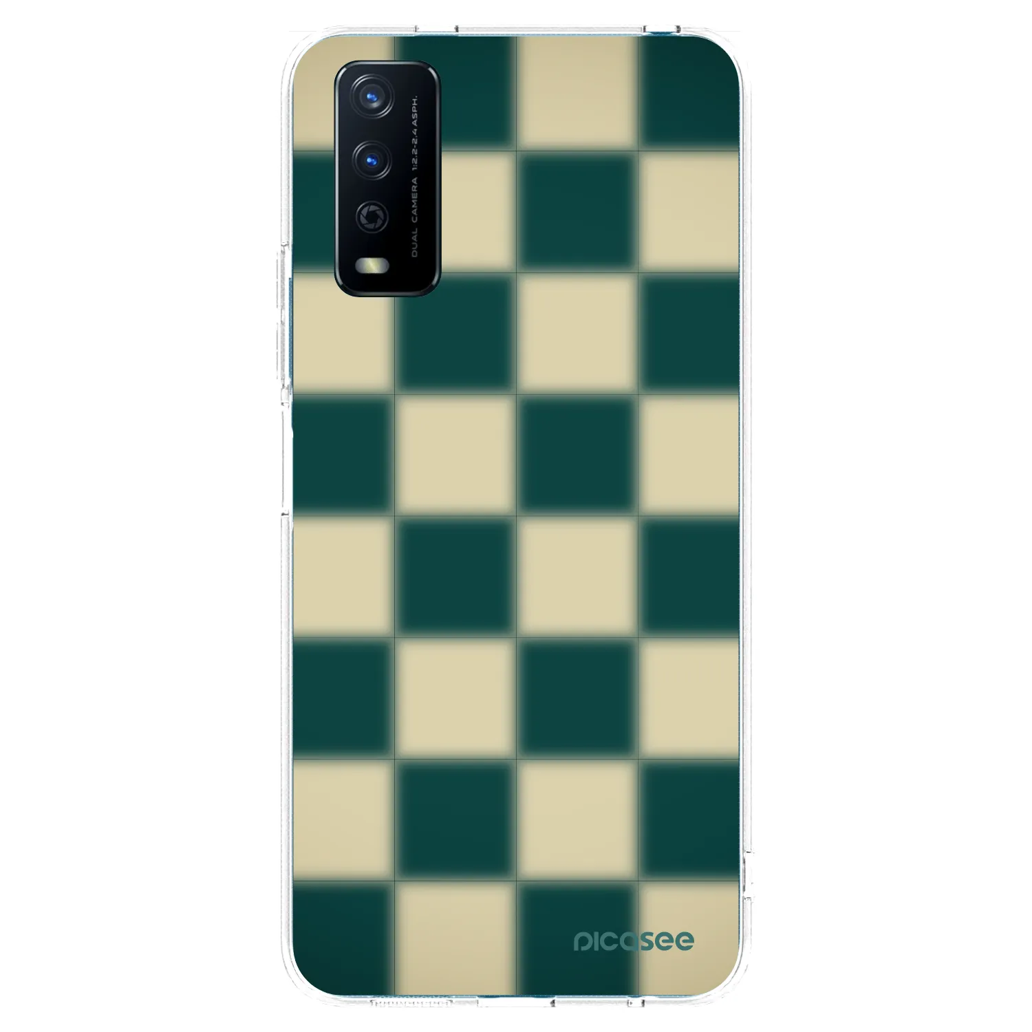 Picasee husă transparentă din silicon pentru Vivo Y11s - Shadow Chess