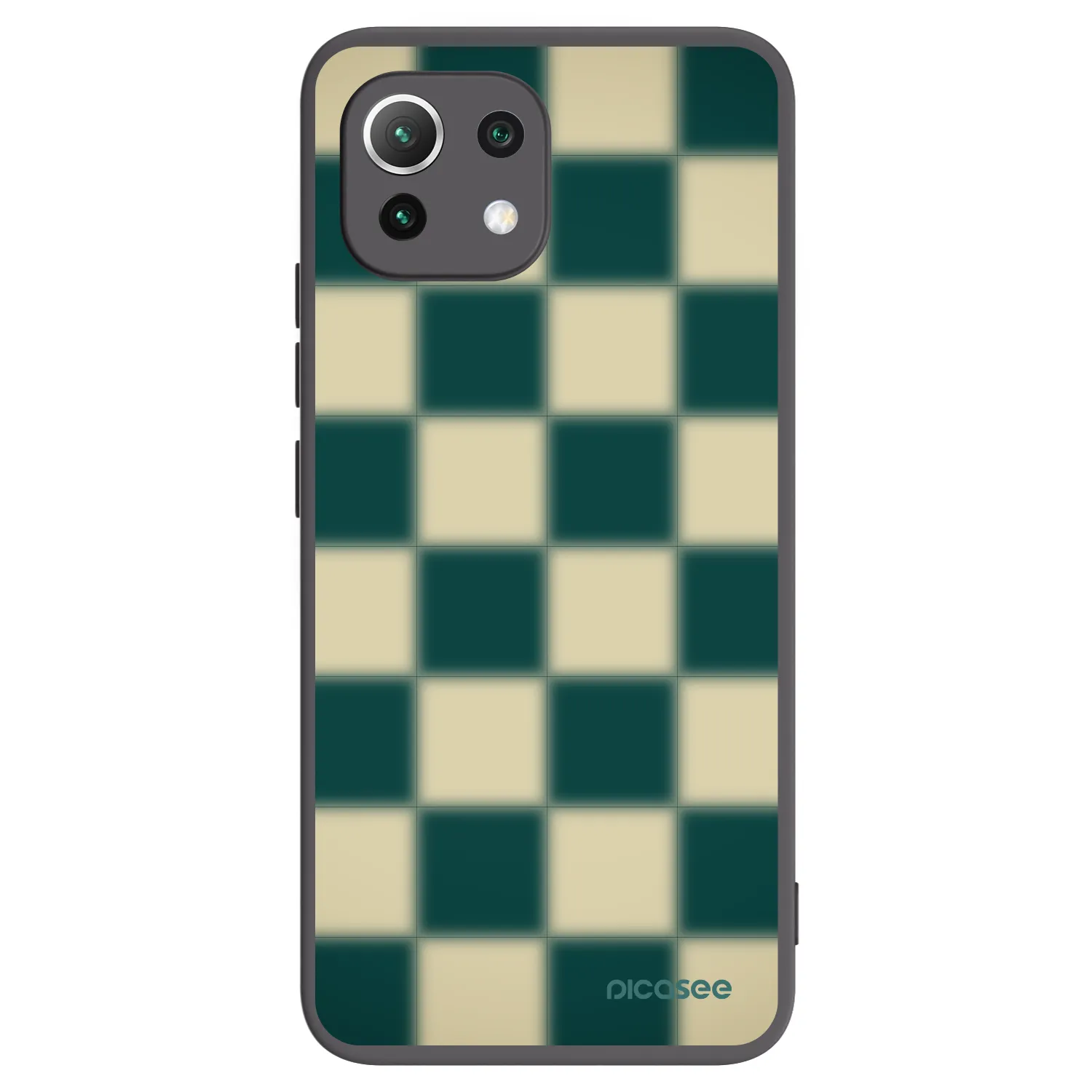 Picasee husă neagră din silicon pentru Xiaomi 11 Lite 5G NE - Shadow Chess