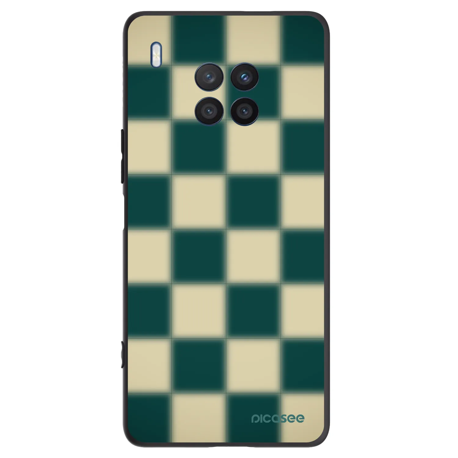 Picasee husă neagră din silicon pentru Honor 50 Lite - Shadow Chess