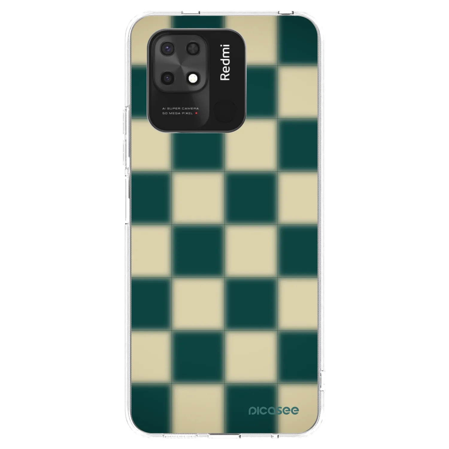 Picasee husă transparentă din silicon pentru Xiaomi Redmi 10C - Shadow Chess