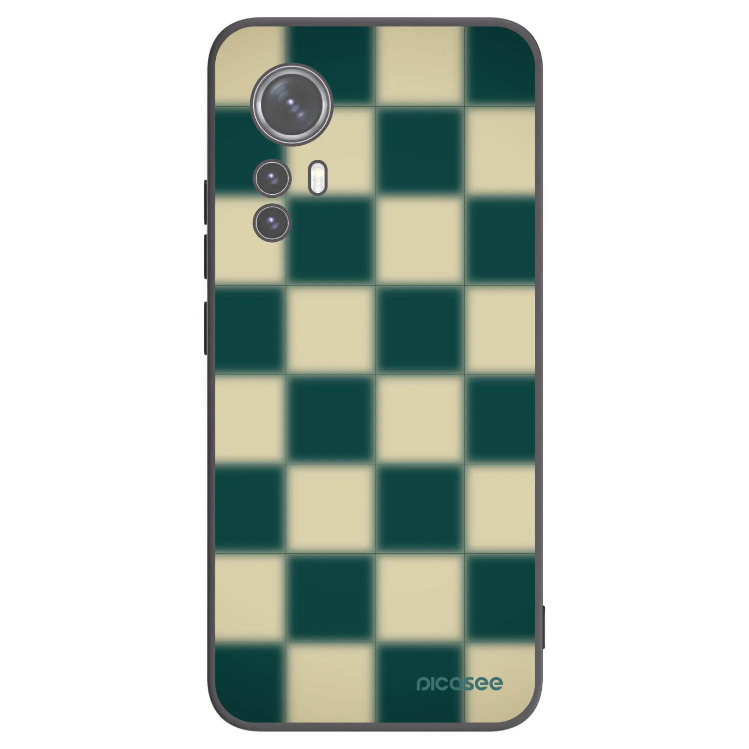 Picasee husă neagră din silicon pentru Xiaomi 12X - Shadow Chess