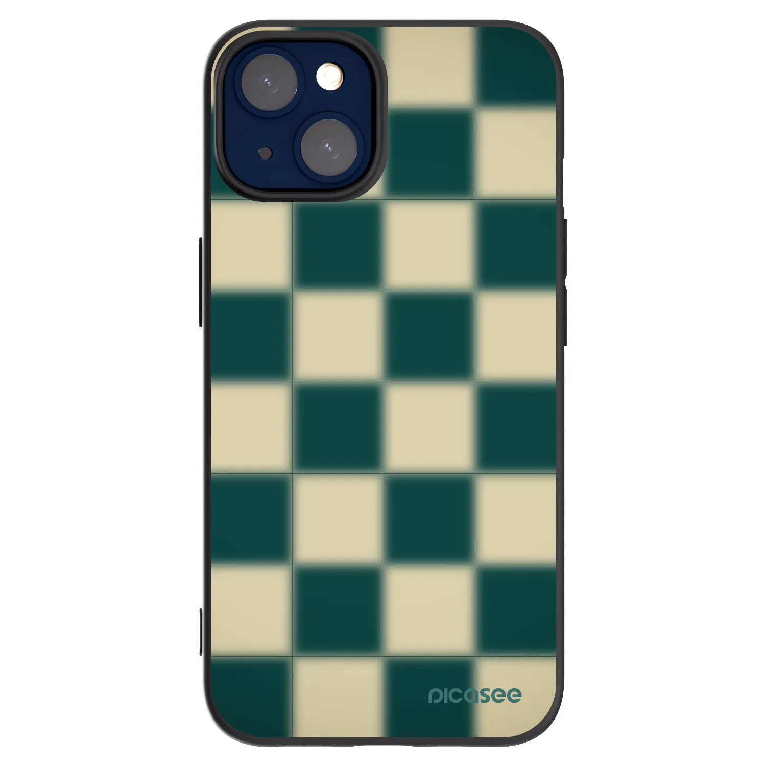 Picasee husă neagră din silicon pentru Apple iPhone 14 - Shadow Chess