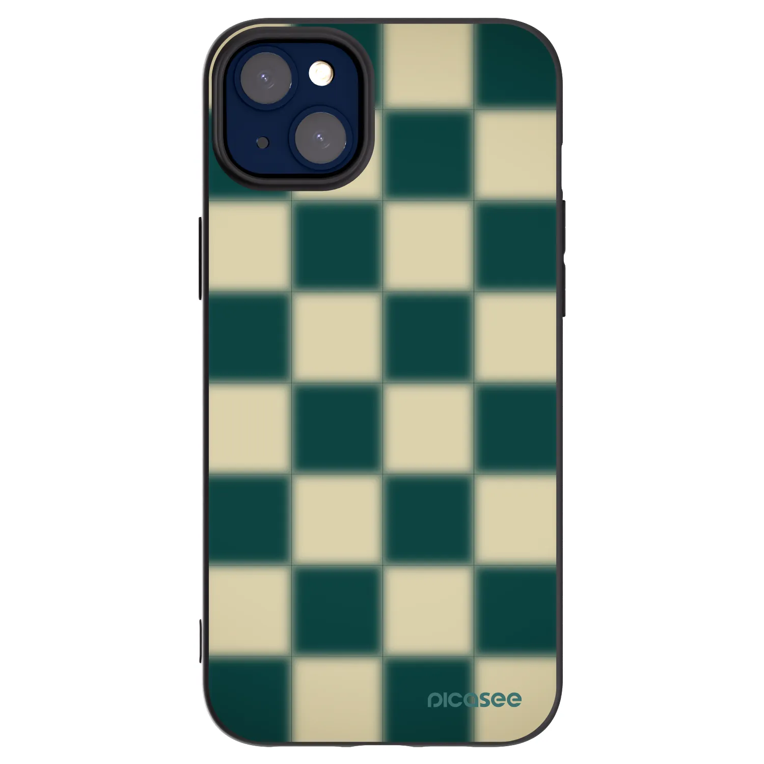 Picasee husă neagră din silicon pentru Apple iPhone 14 Plus - Shadow Chess