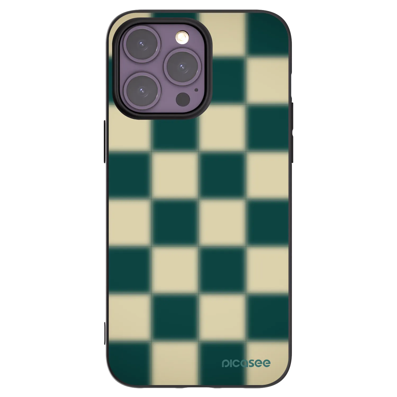 Picasee husă neagră din silicon pentru Apple iPhone 14 Pro Max - Shadow Chess