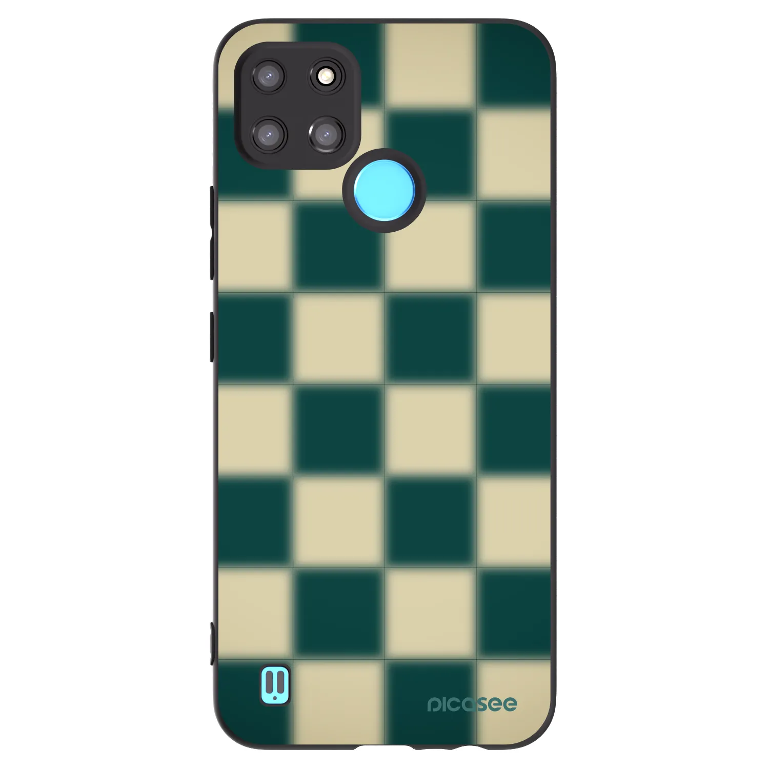 Picasee husă neagră din silicon pentru Realme C21Y - Shadow Chess