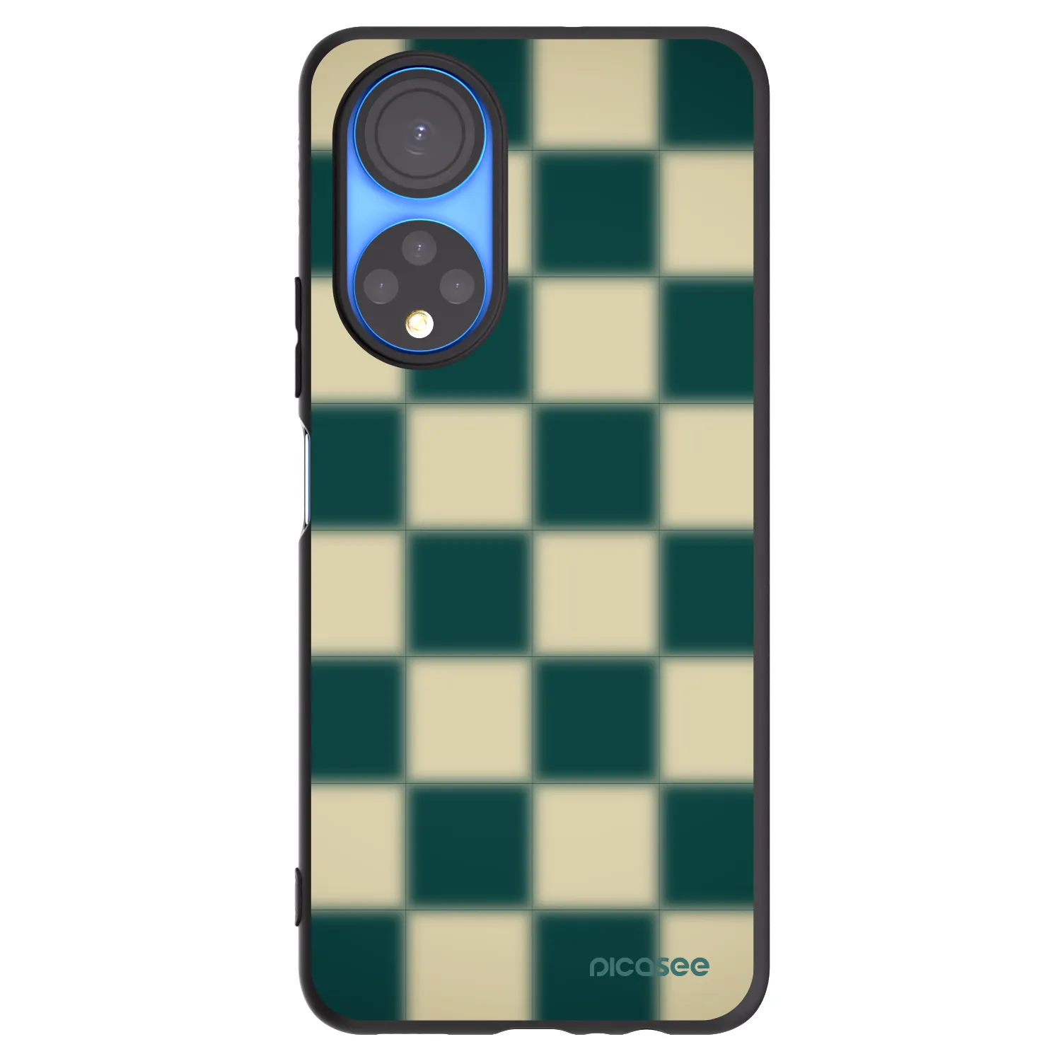 Picasee husă neagră din silicon pentru Honor X7 - Shadow Chess
