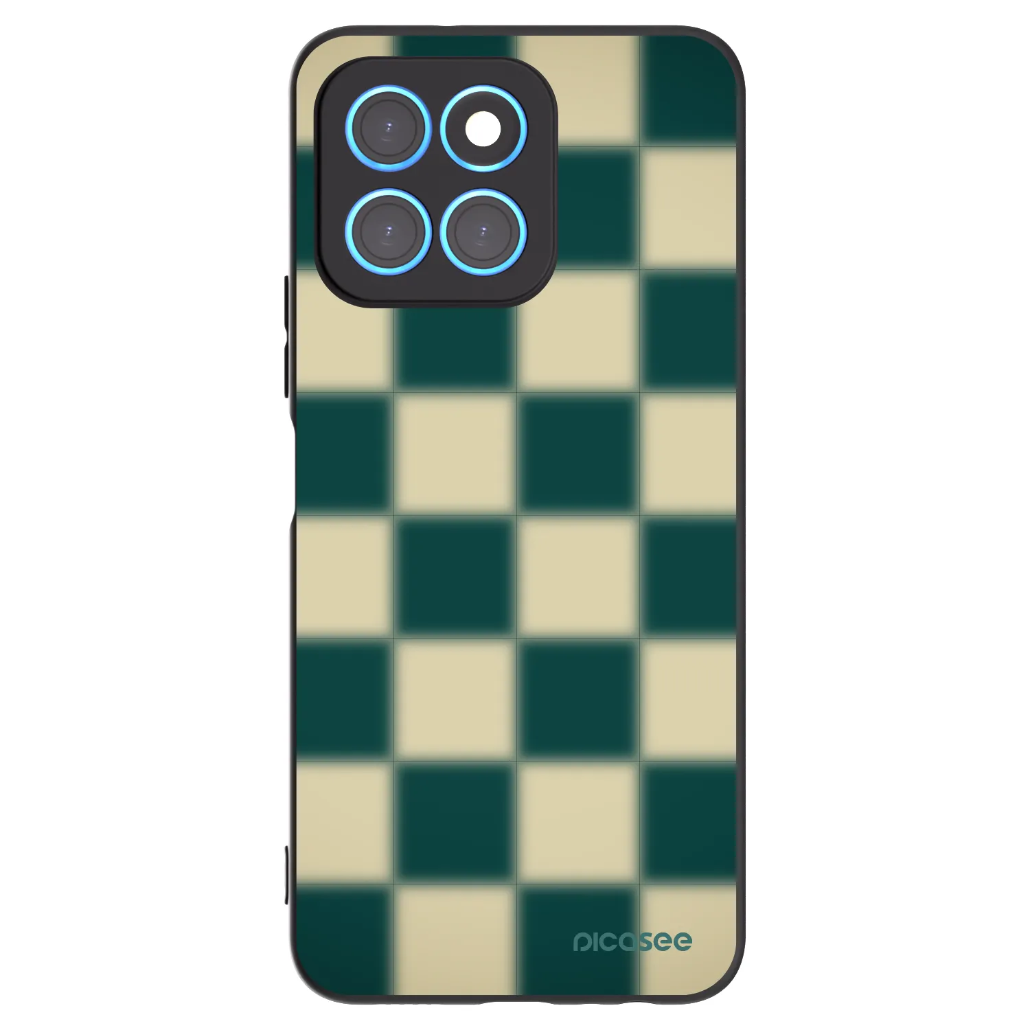 Picasee husă neagră din silicon pentru Honor X8 5G - Shadow Chess