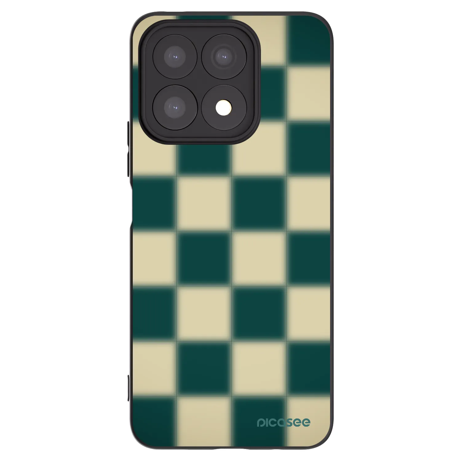 Picasee husă neagră din silicon pentru Honor X8a - Shadow Chess