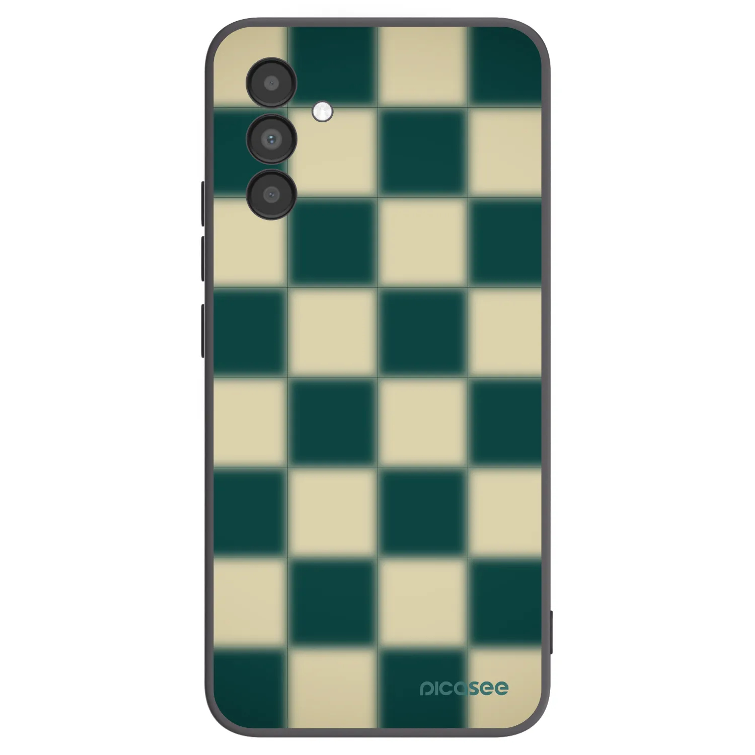 Picasee husă neagră din silicon pentru Samsung Galaxy A04s A047F - Shadow Chess