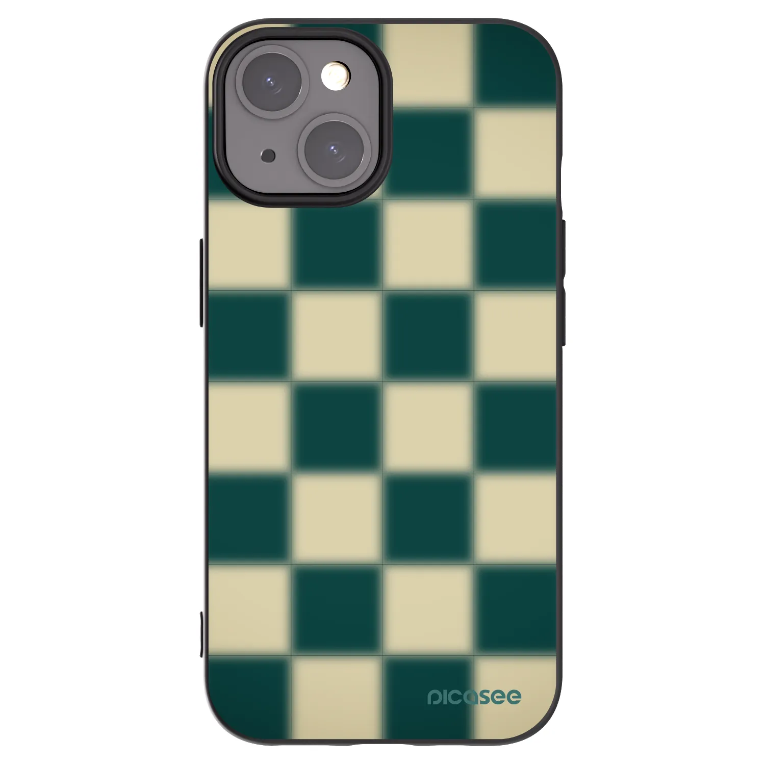 Picasee husă neagră din silicon pentru Apple iPhone 15 - Shadow Chess
