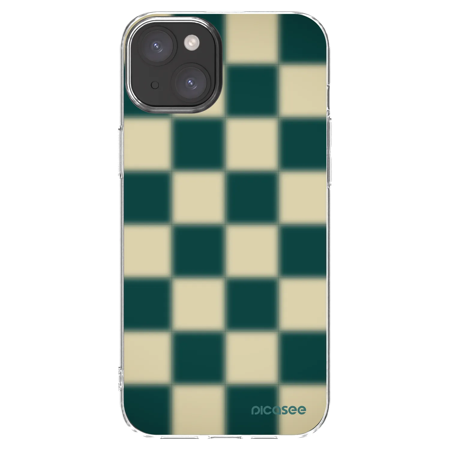 Picasee husă transparentă din silicon pentru Apple iPhone 15 Plus - Shadow Chess