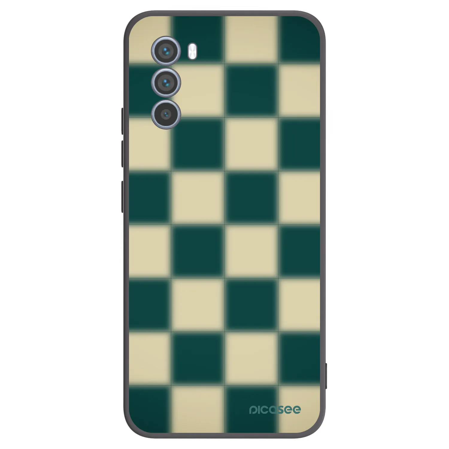 Picasee husă neagră din silicon pentru Motorola Moto G62 - Shadow Chess