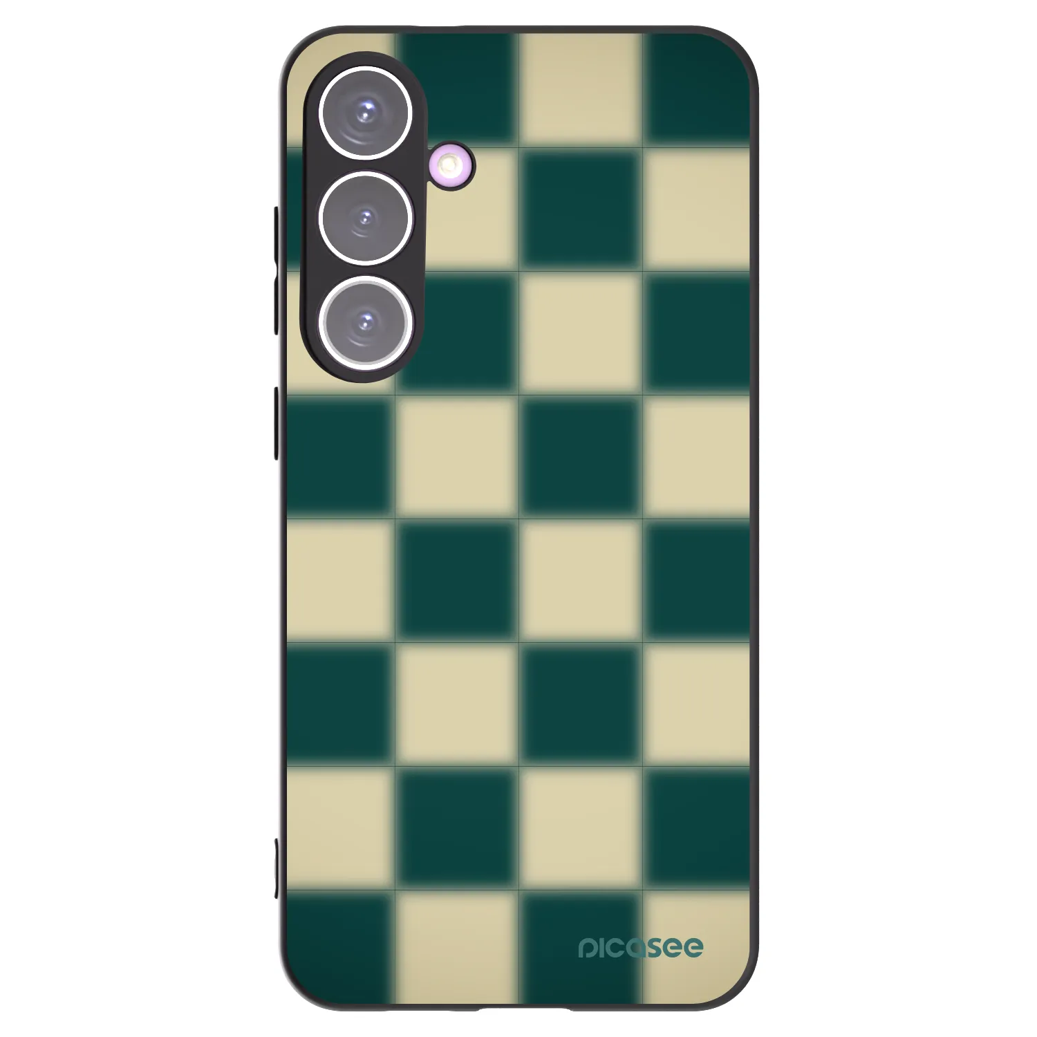 Picasee husă neagră din silicon pentru Samsung Galaxy S24+ S926B 5G - Shadow Chess
